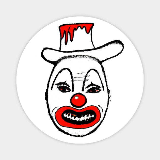 Bad Clown Magnet by MaksciaMind